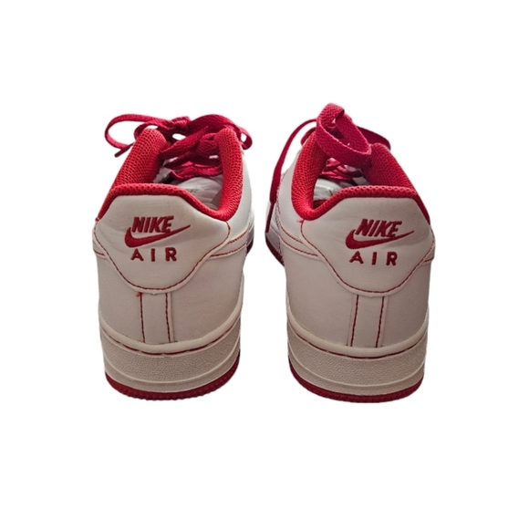Nike Air Force 1 Youth Shoes Red and White Size 5Y - Picture 2 of 8
